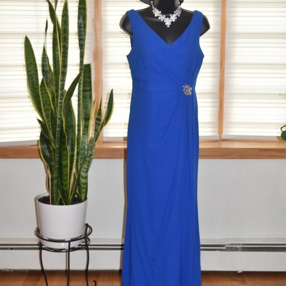 David's Bridal Dresses Davids Bridal Long Bridesmaid Blue Dress